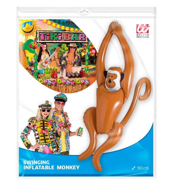 Oppustelig abe, der danser 90 cm
