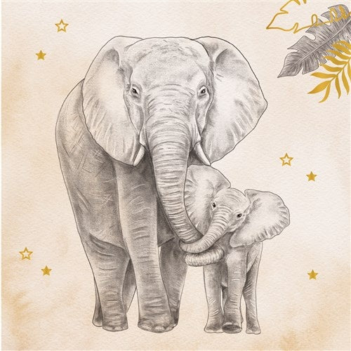 Servietter Safari 25cm 20stk