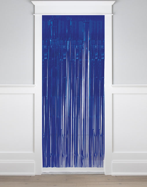 Mørkeblåt dørforhæng 2m