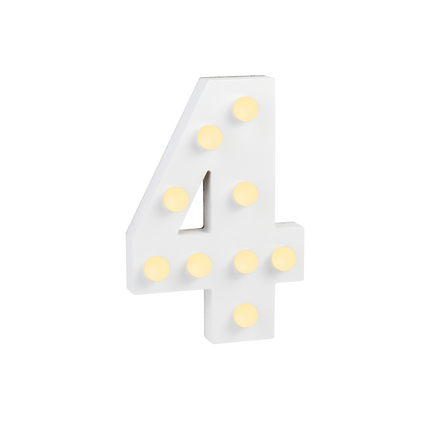 4 lysfigurer 16,5 cm