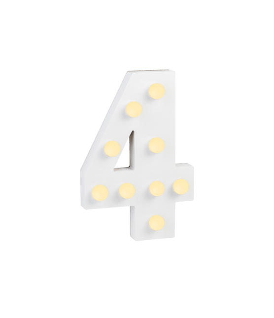 4 lysfigurer 16,5 cm