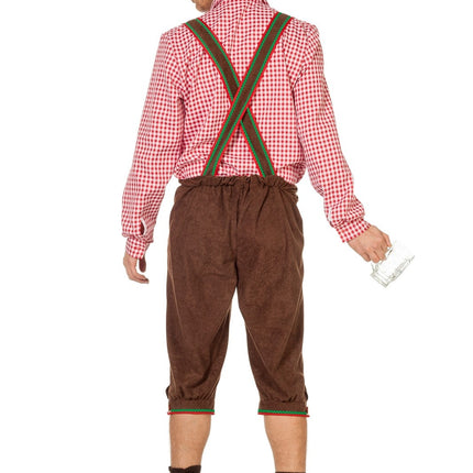 Brune lederhosen mænd lange