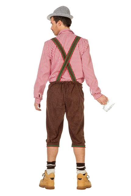 Brune lederhosen mænd lange