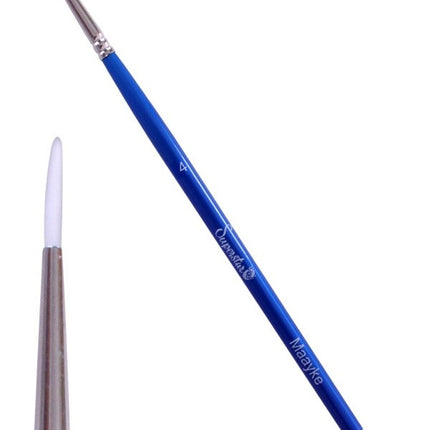 Blå Schmink-pensel rund nr. 4