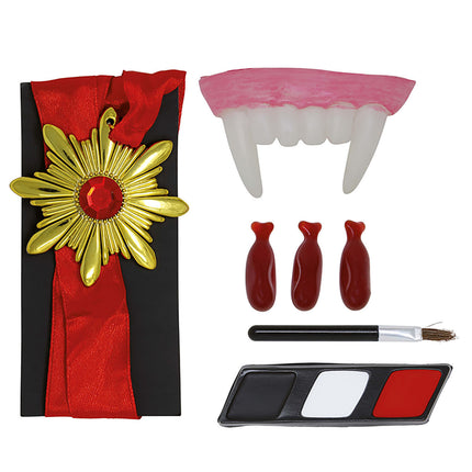 Halloween-sminkesæt med vampyrglitter