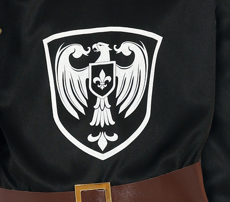 Ridderkostume sort dreng