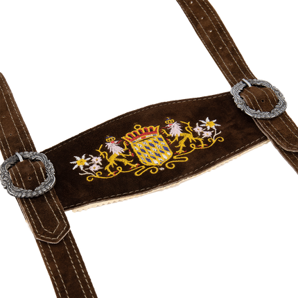 Oktoberfest-bælte med clips brun/sort