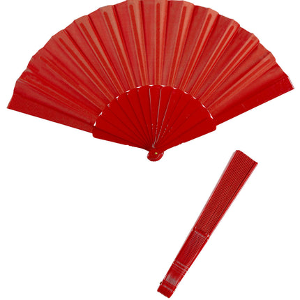 Rød vifte stof