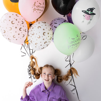 Halloween-balloner Hokus Pokus 30 cm 50 stk