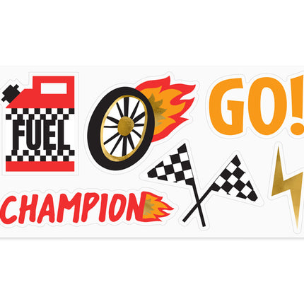 Racing-klistermærker 6 stk