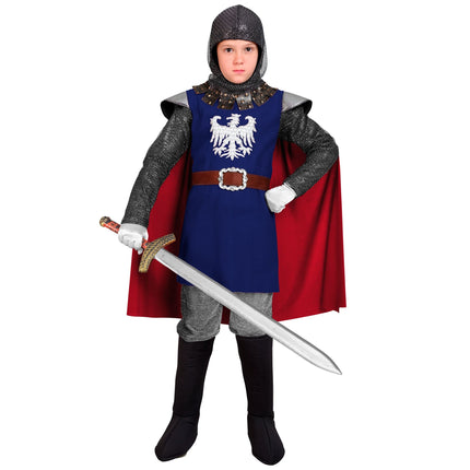 Ridderkostume blå dreng