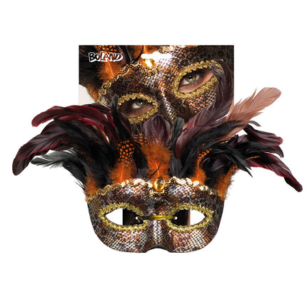 Halloween-maske Voodoo-fjer