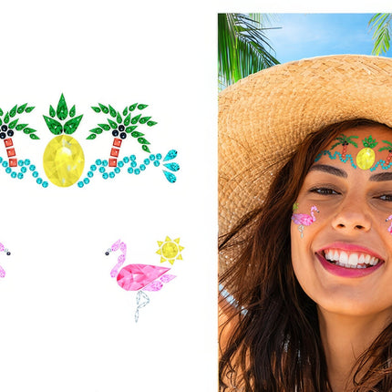 Hawaii Face Stickers