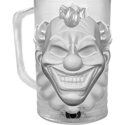 Halloween borddekoration lys klovn 10 cm