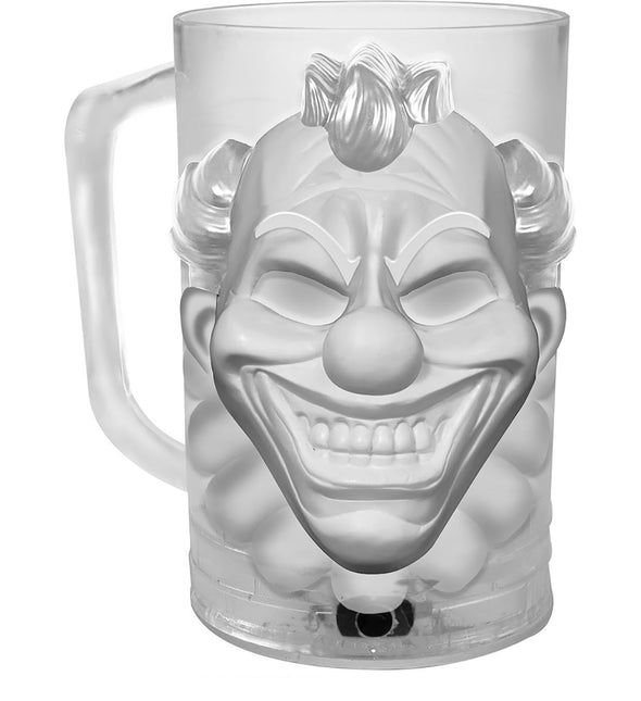 Halloween borddekoration lys klovn 10 cm