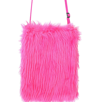 Neonpink skuldertaske