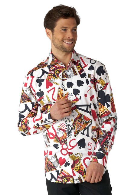 Casino Playing Cards skjorte til mænd <tc>OppoSuits</tc>
