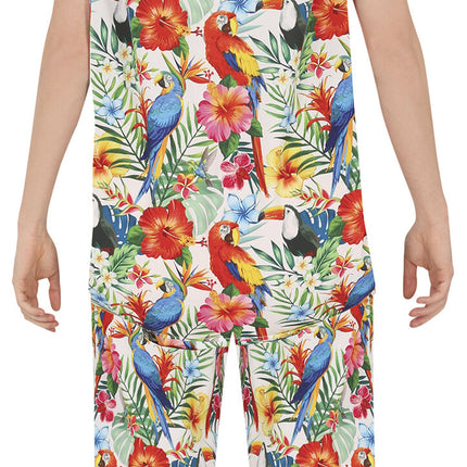 Hawaii kostume mænd 2 dele