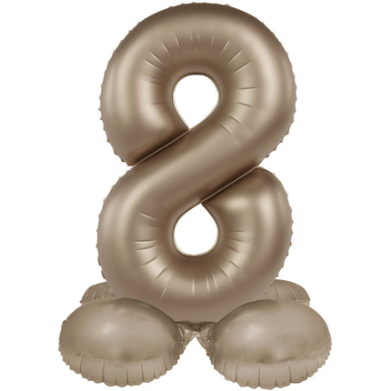 8 års figurballon guld 41 cm