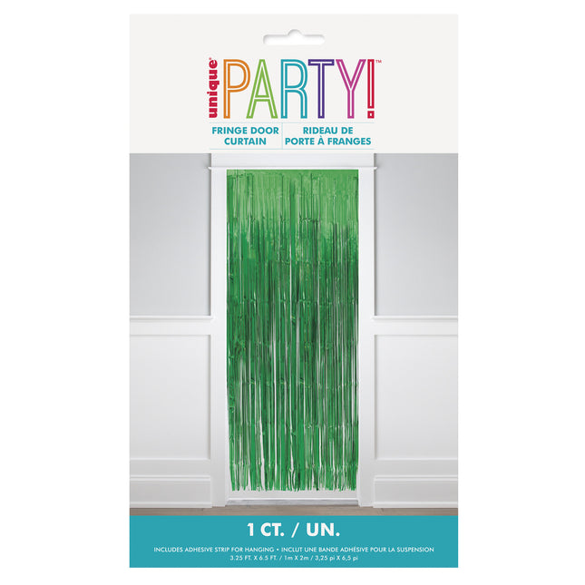 Grønt dørforhæng 2m
