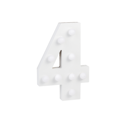 4 lysfigurer 16,5 cm