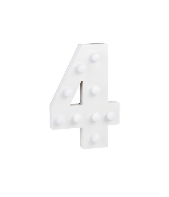 4 lysfigurer 16,5 cm