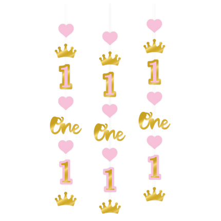 1 års hængende dekoration pige