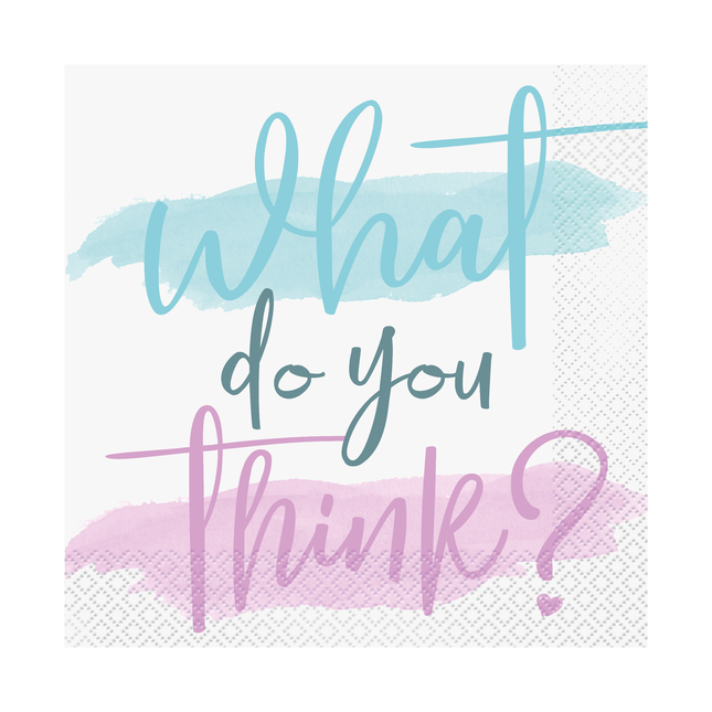 Servietter til kønsafsløring 16 stk