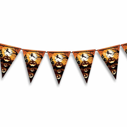 Halloween-guirlande græskar 3m