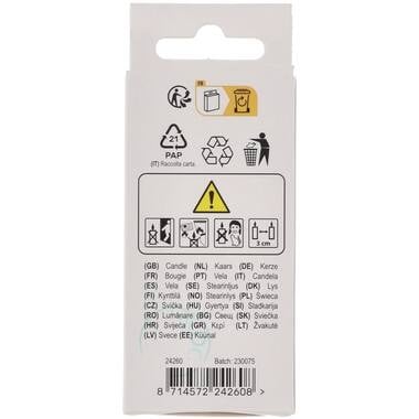 Stearinlys Pastel Figur 0 Flerfarvet