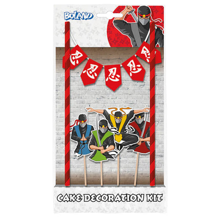 Ninja Cake topper 5 dele
