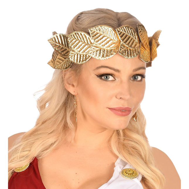 Gyldent pandebånd Laurbærblad