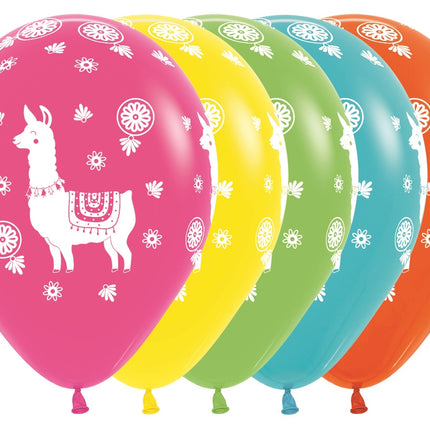 Balloner Lama Mix 30cm 25stk