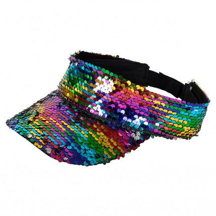 Solskærm med pailletter Multi
