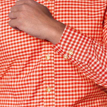 Oktoberfest Bluse Orange Mænd