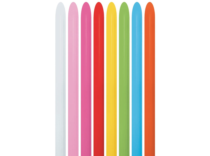 Modelleringsballoner Fashion Mix 2,5 cm 152 cm 50 stk