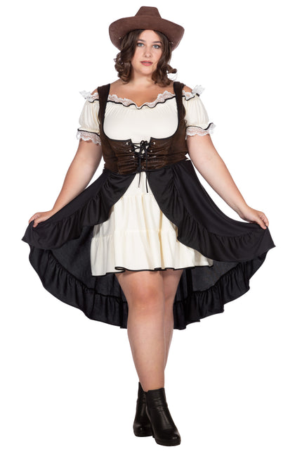 Cowgirl-kjole til damer med korset