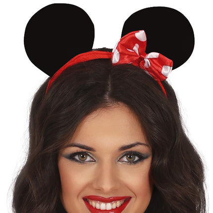 Minnie Mouse Kostume Rød Hvid Dame