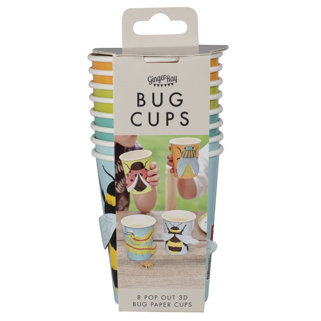 Forest Animal Cups 3D 8 stk