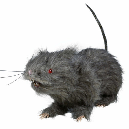 Falsk rotte med lys 30 cm