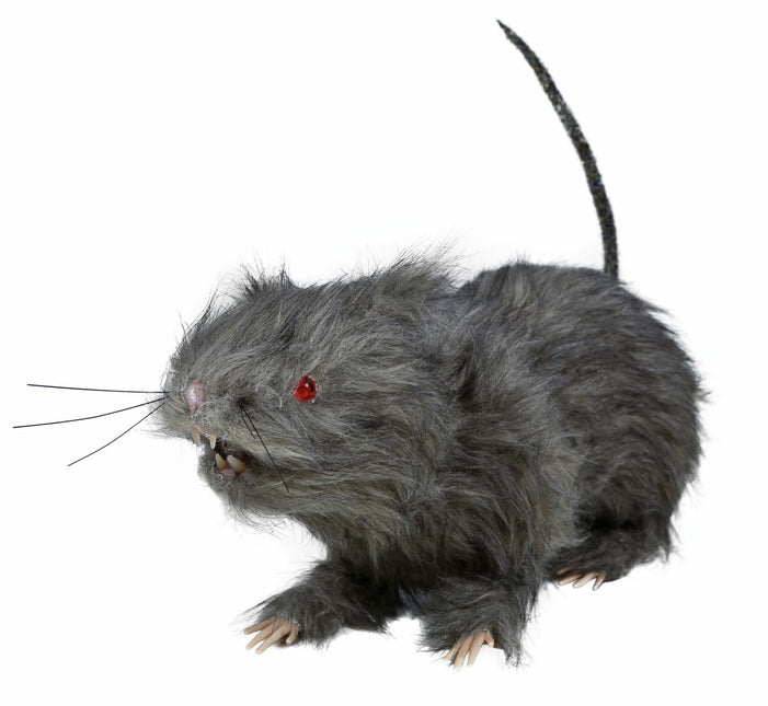 Falsk rotte med lys 30 cm