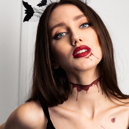 Halloween-hårbånd med flagermus 22 cm