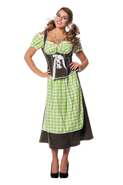 Grøn Dirndl-kjole Oktoberfest Ladies