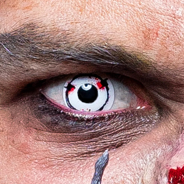 Hvide farvede linser Pigtråd