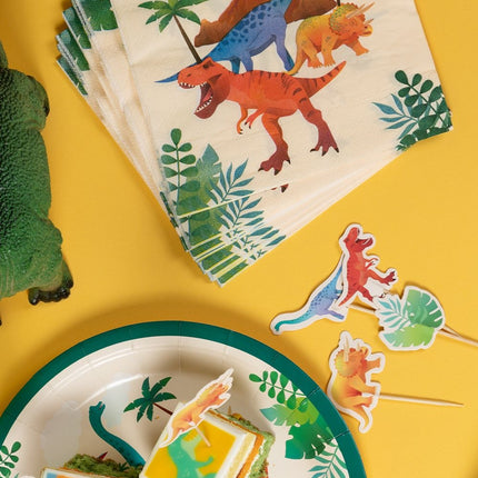Dino-servietter 16 cm 16 stk