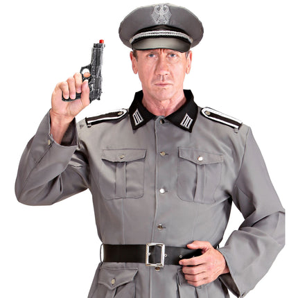 Grå falsk pistol 19 cm