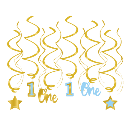 1 års hængende dekoration dreng 70 cm