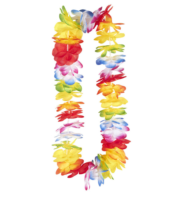 Farvet Hawaii-krans Luksus