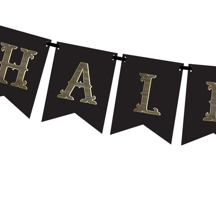 Orange Halloween-bogstavguirlande 1,75 m