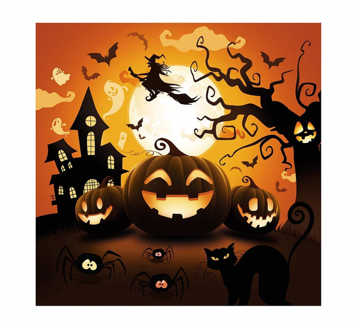 Halloween-servietter græskar 33 cm 12 stk